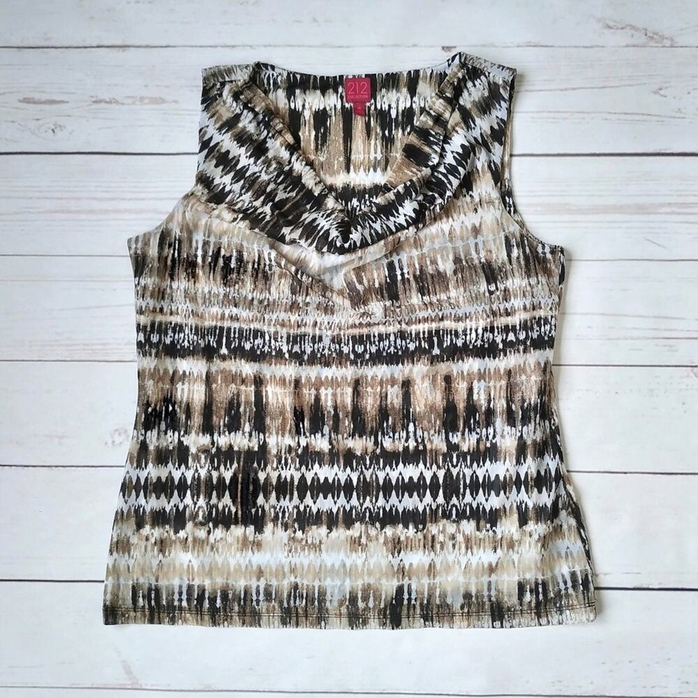 212 Collection Cowl Neck Sleeveless Top